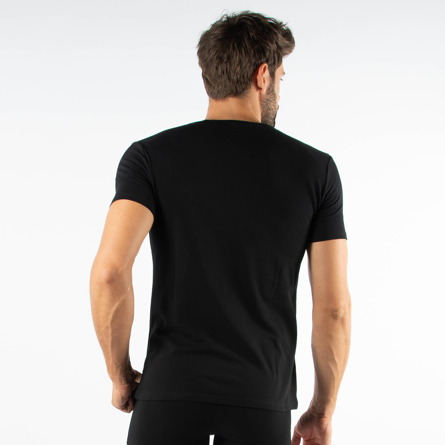 Man Roundneck Underwear T-Shirt 2Pack – Bild 2