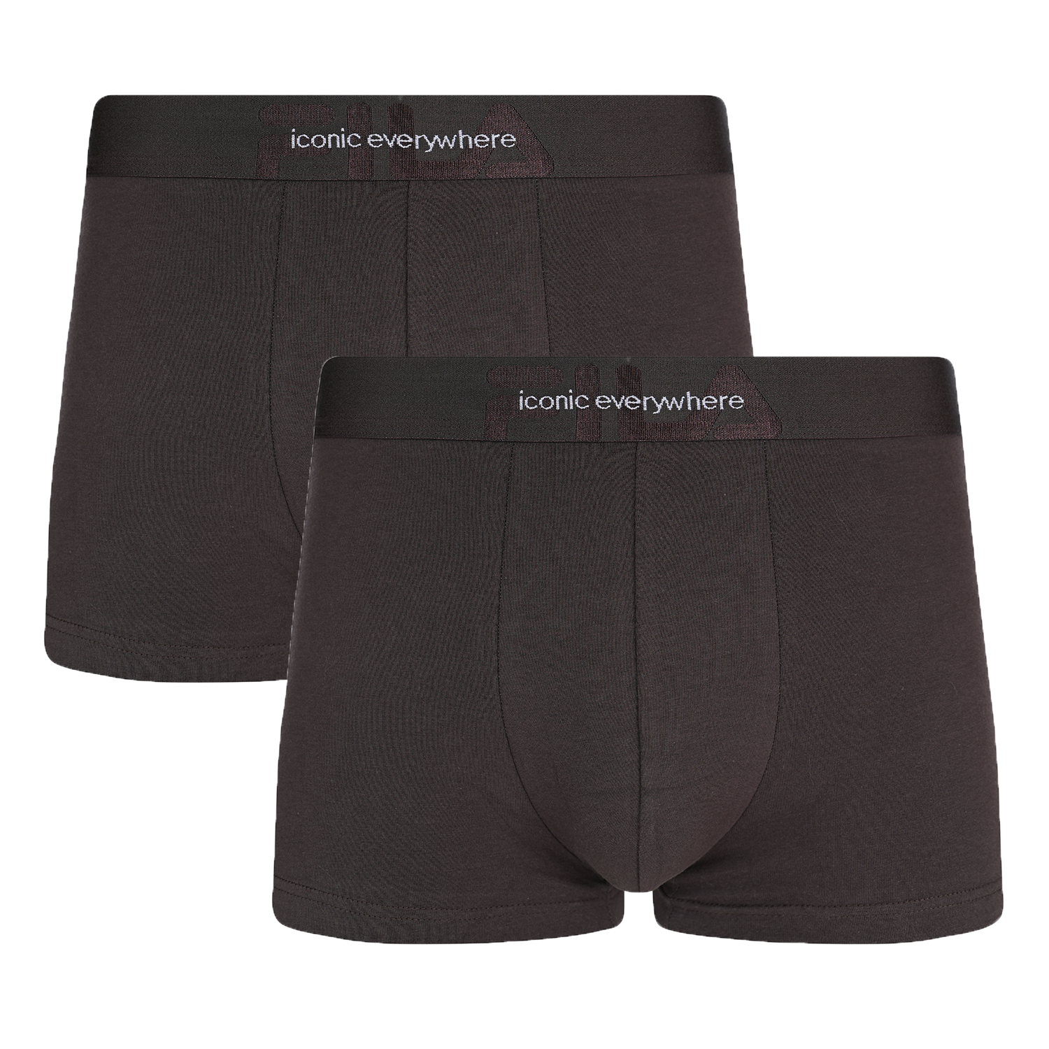 MAN BOXER ELASTIC WITH LOGO 2 PIECES PER PACK