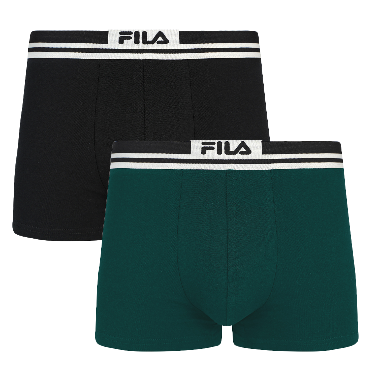 MAN BOXER ELASTIC WITH LOGO 2 PIECES PER PACK
