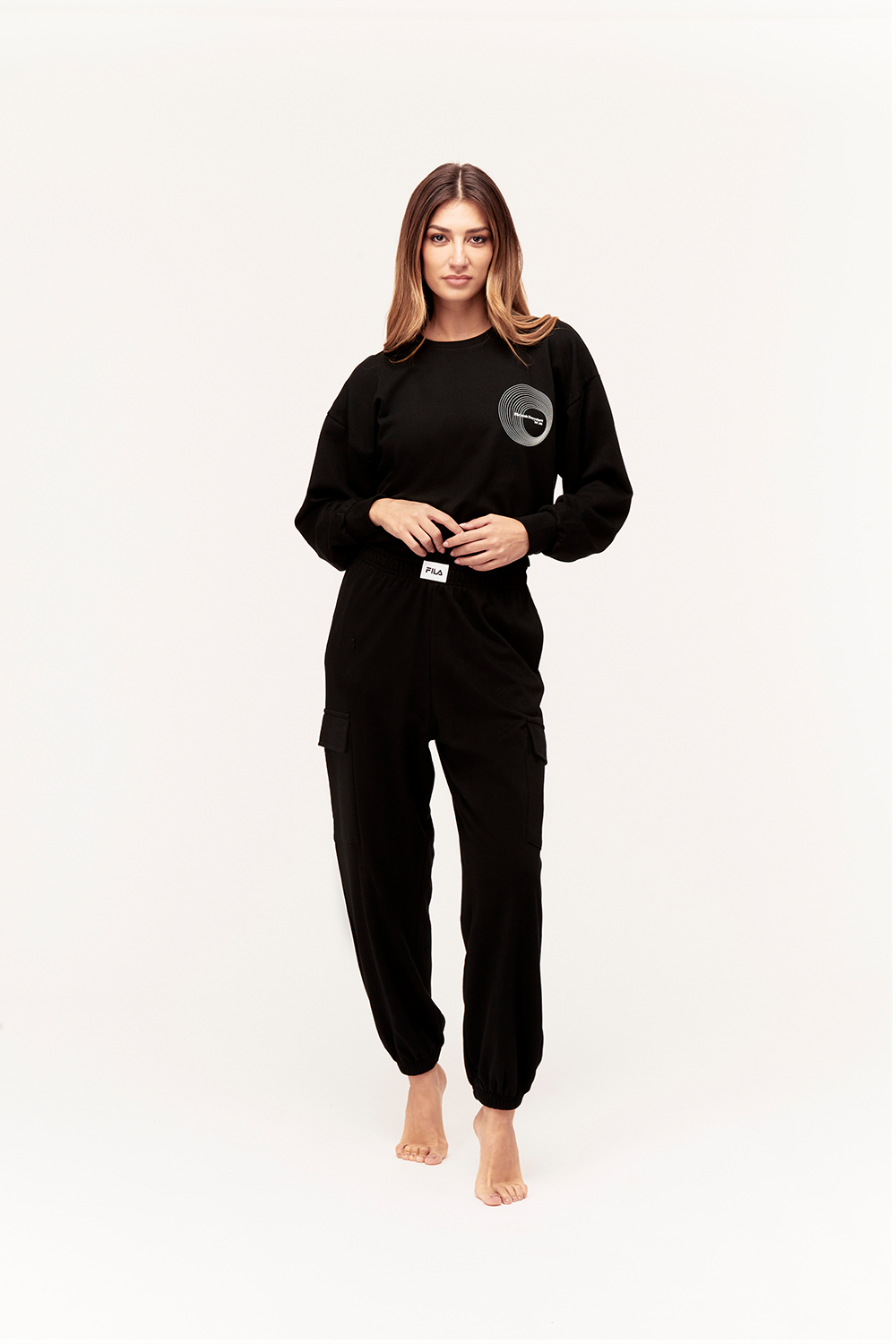WOMAN LONG PYJAMAS IN BRUSHED FLEECE