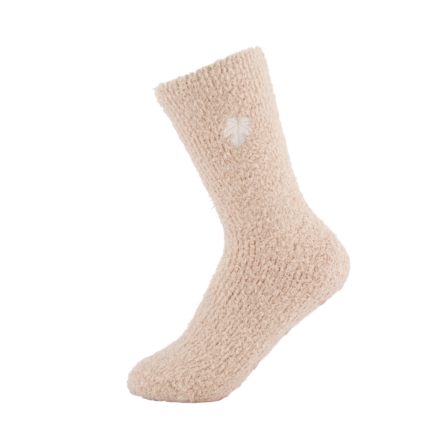 Fluffy Socks mit ABS-Pads beige/schwarz – one size – Bild 10