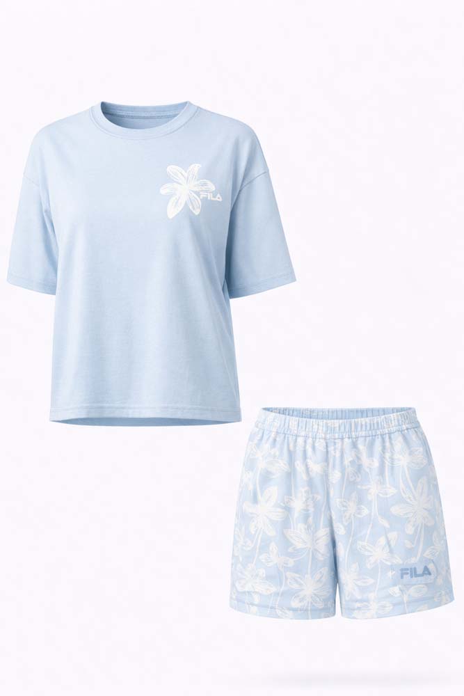 WOMAN PYJAMAS SHORT SLEEVES T-SHIRT AND SHORT PANTS