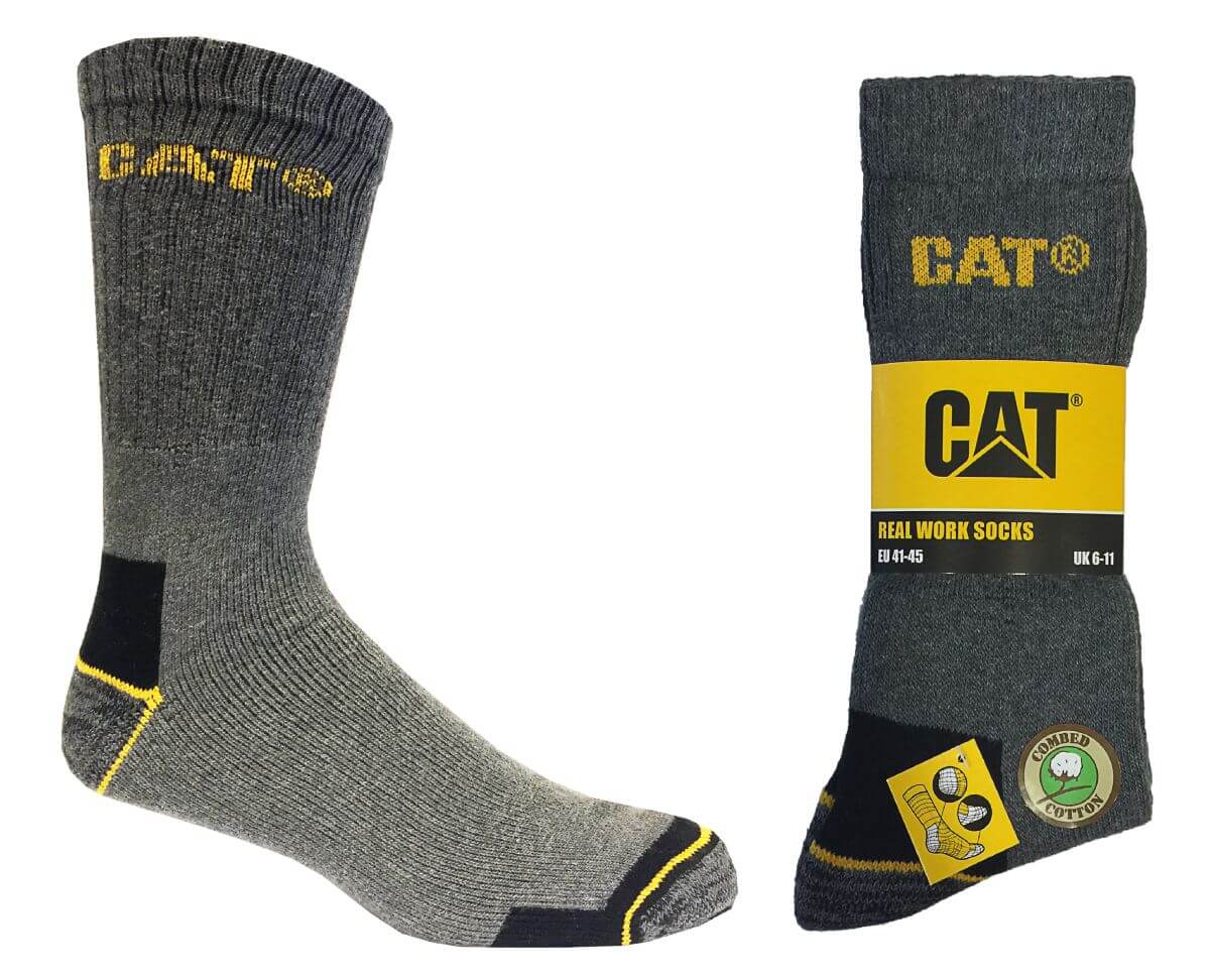 Cat Real Work Socken 3er-Pack grau