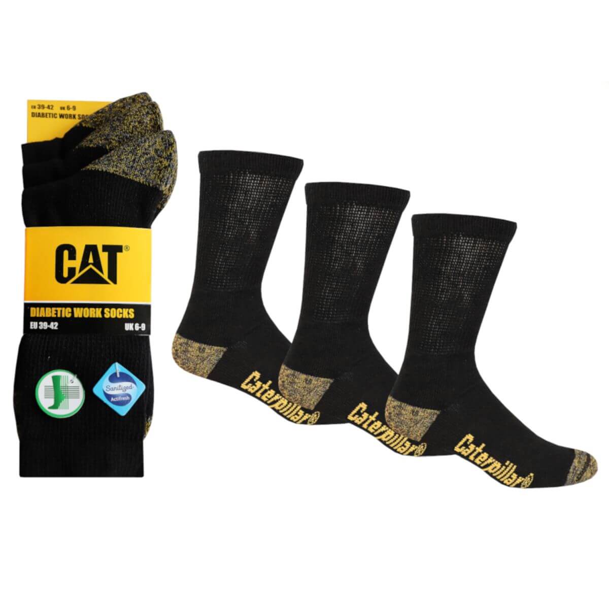Cat Diabetic Work Socken 3er-Pack