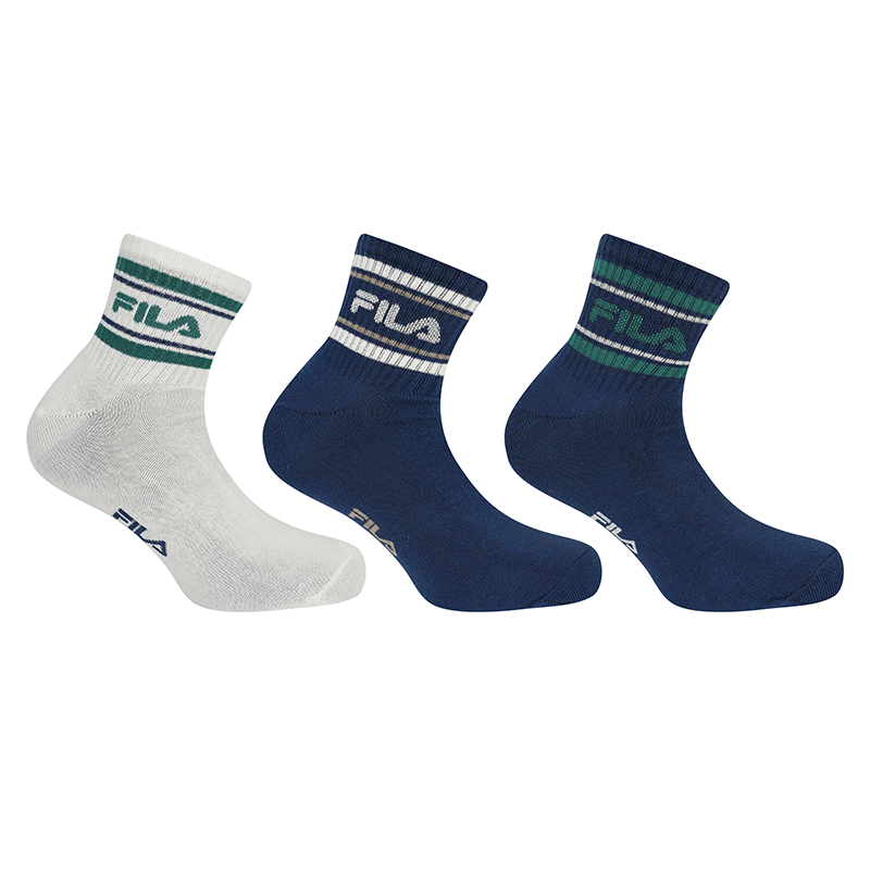 MAN QUARTER LIFESTYLE PLAIN SOCKS 3 PAIRS PACK