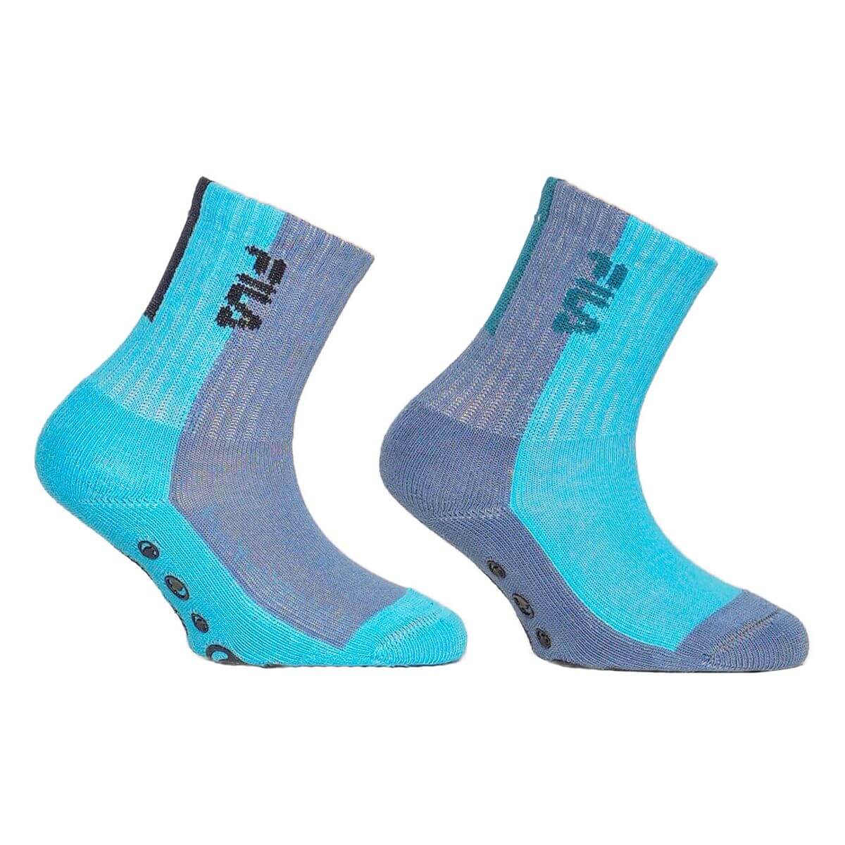 JUNIOR NORMAL PLAIN SOCKS WITH ABS 2 PACK - Image 2