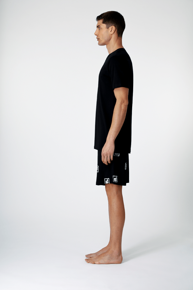 MAN PYJAMAS SHORT SLEEVES T-SHIRT AND SHORT PANTS - Image 4