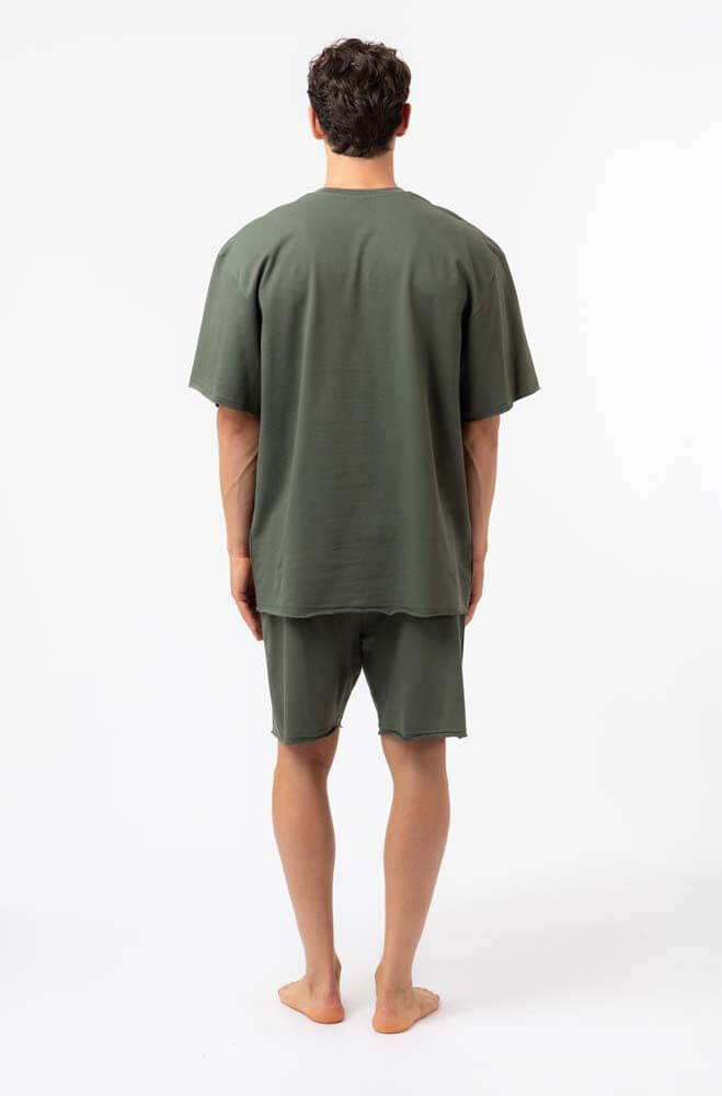 MAN PYJAMAS SHORT SLEEVES T-SHIRT AND SHORT PANTS - Image 2