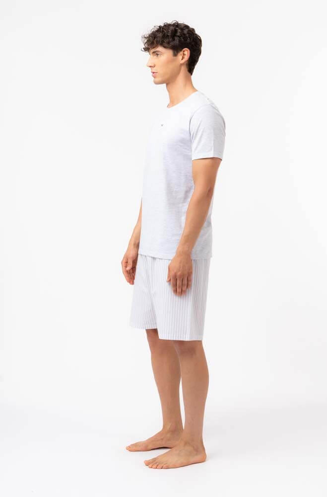 MAN PYJAMAS SHORT SLEEVES T-SHIRT AND SHORT PANTS - Image 4