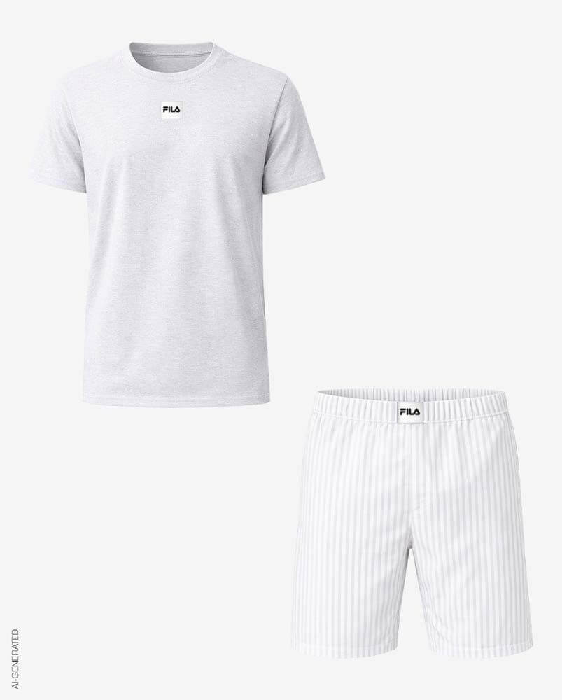 MAN PYJAMAS SHORT SLEEVES T-SHIRT AND SHORT PANTS