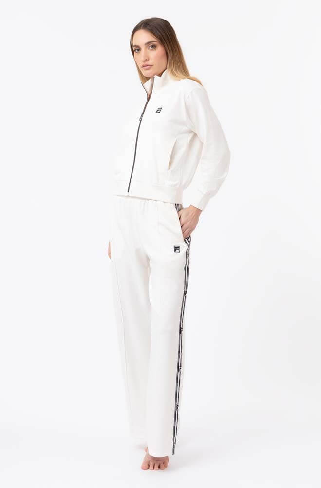 WOMAN LONG PYJAMAS FULL ZIP IN FRENCH TERRY - Image 3