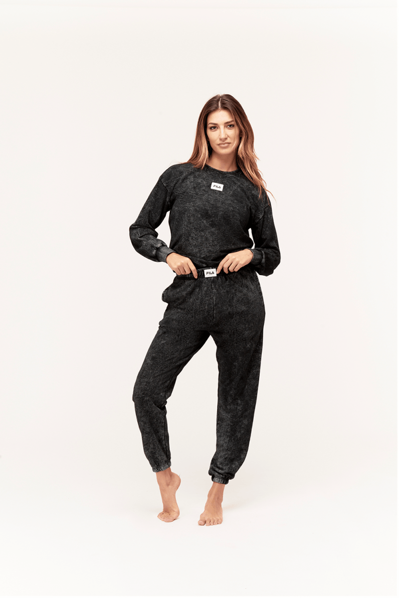 WOMAN LONG PYJAMAS IN BRUSHED FLEECE - Image 2