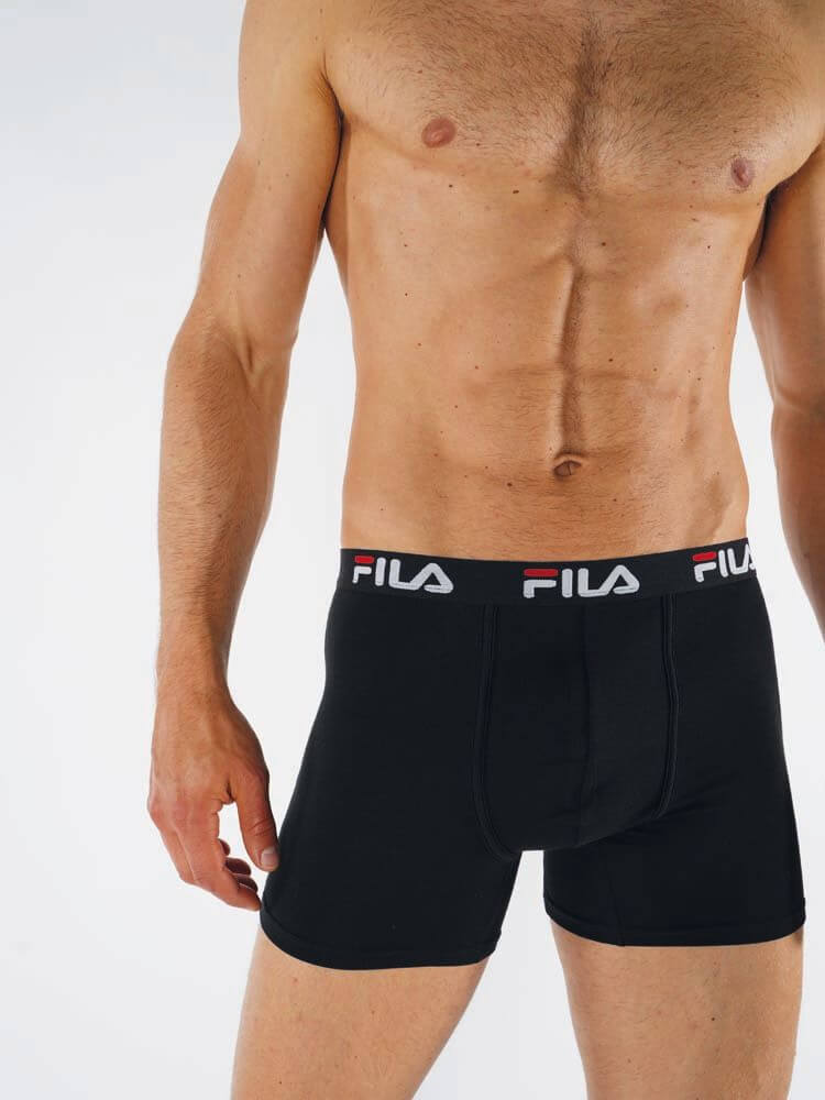 MAN BOXER ELASTIC WITH LOGO MIDI LENGHT LEG – Bild 2