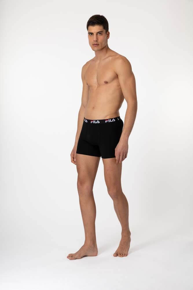 MAN BOXER ELASTIC WITH LOGO MIDI LENGHT LEG – Bild 4