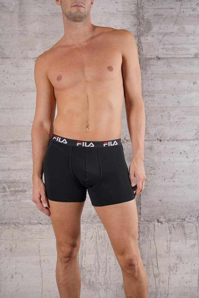 MAN BOXER ELASTIC WITH LOGO MIDI LENGHT LEG – Bild 3