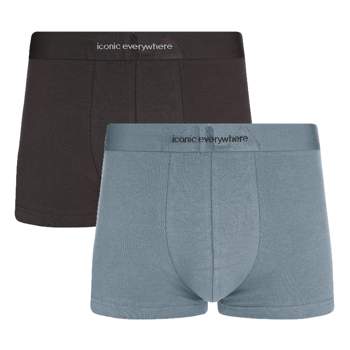 MAN BOXER ELASTIC WITH LOGO 2 PIECES PER PACK