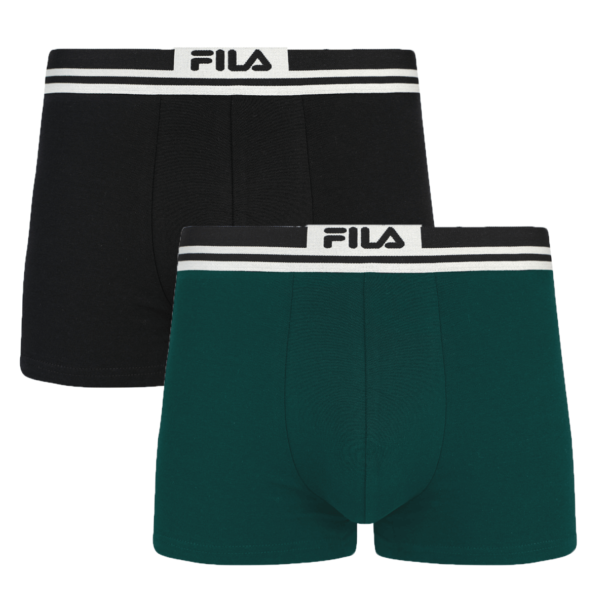 MAN BOXER ELASTIC WITH LOGO 2 PIECES PER PACK