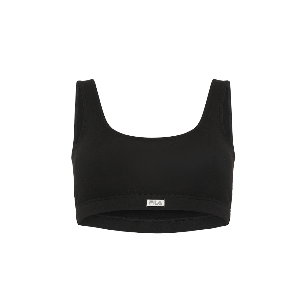 WOMAN BRA ELASTIC WITH LOGO IN BAMBOO