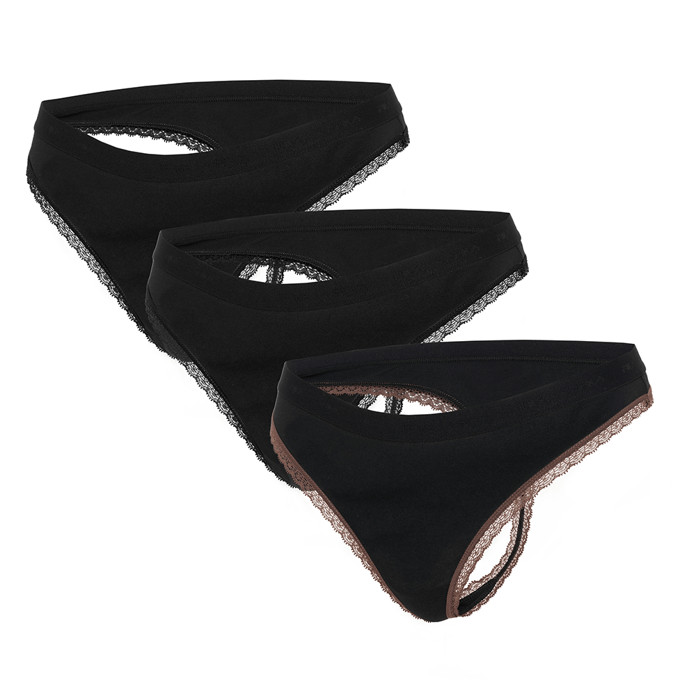 WOMAN STRING ELASTIC WITH LOGO PACK OF 3 PIECES - Image 2