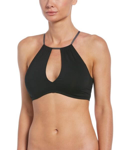 Lace-Up High Neck Bikini Top - Image 2