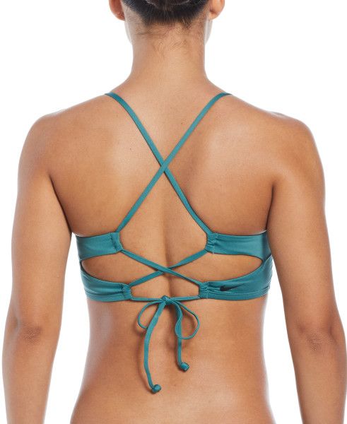 Lace-Up High Neck Bikini Top - Image 6