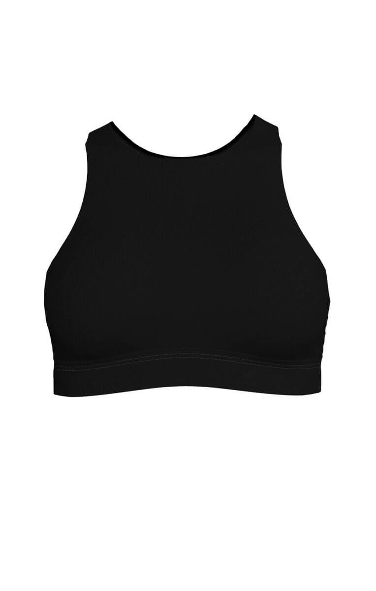 ELEVATED ESSENTIAL HIGH NECK BIKINI TOP - Image 5